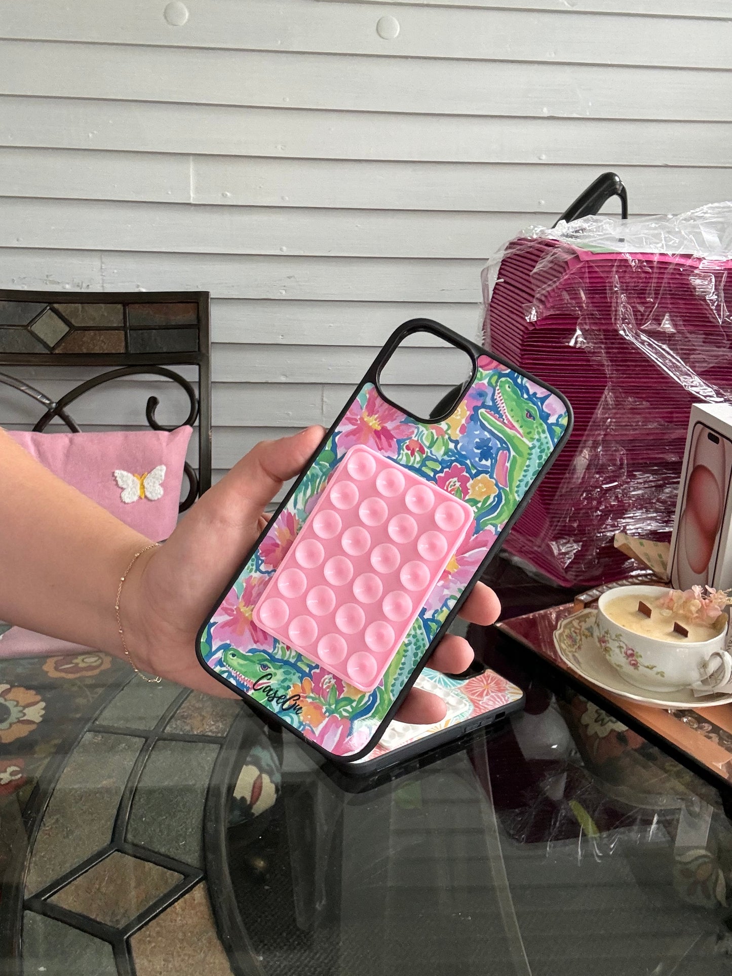 Pink Silicone Suction Pad