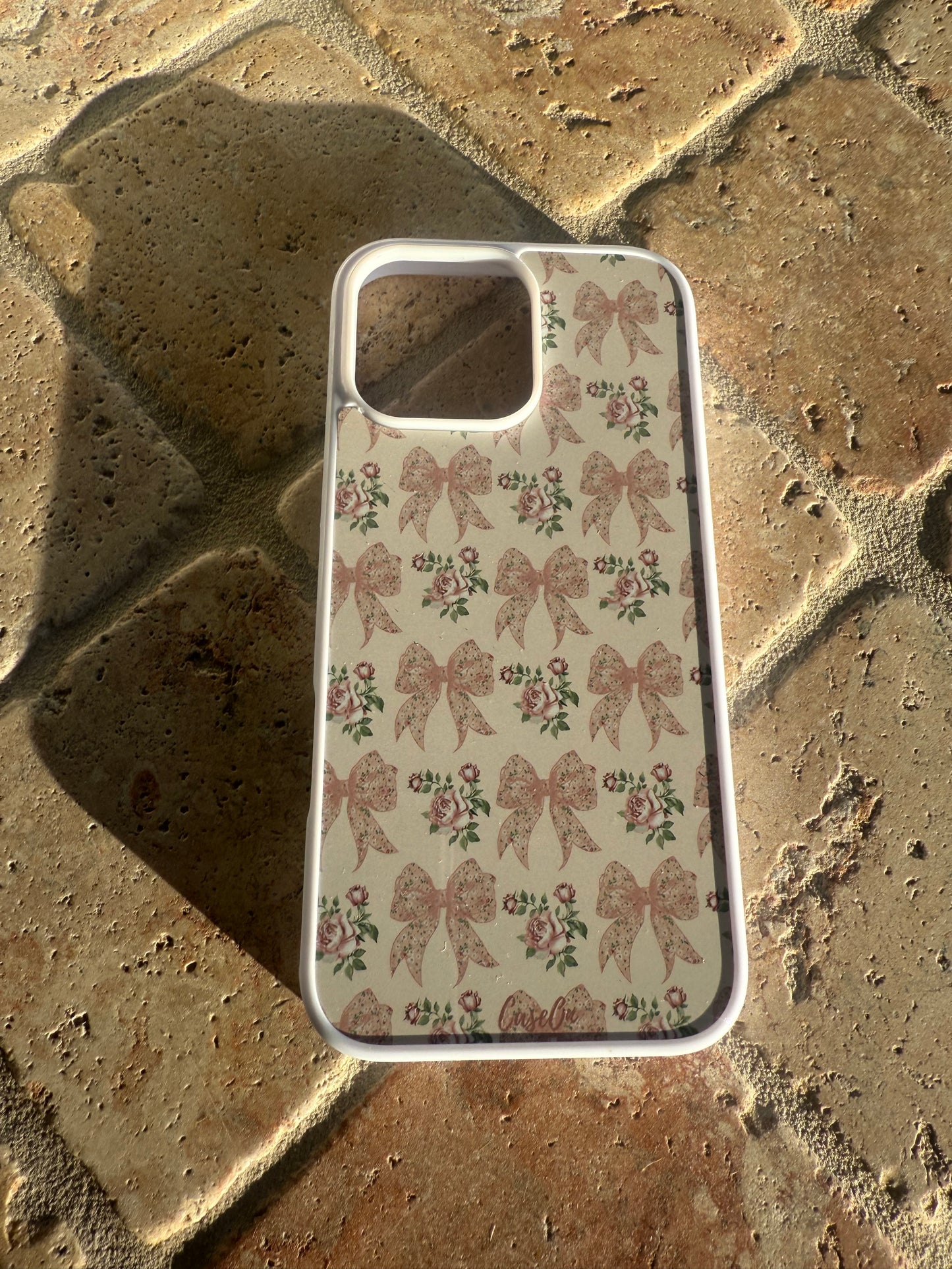Charming Bows White iPhone Case