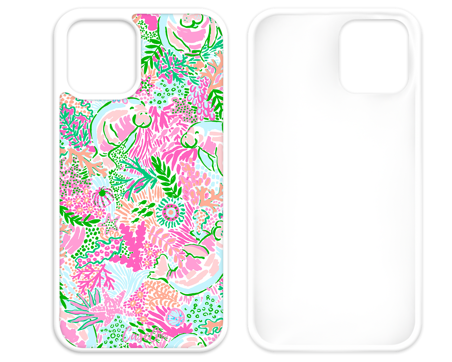Manatee Island White iPhone Case