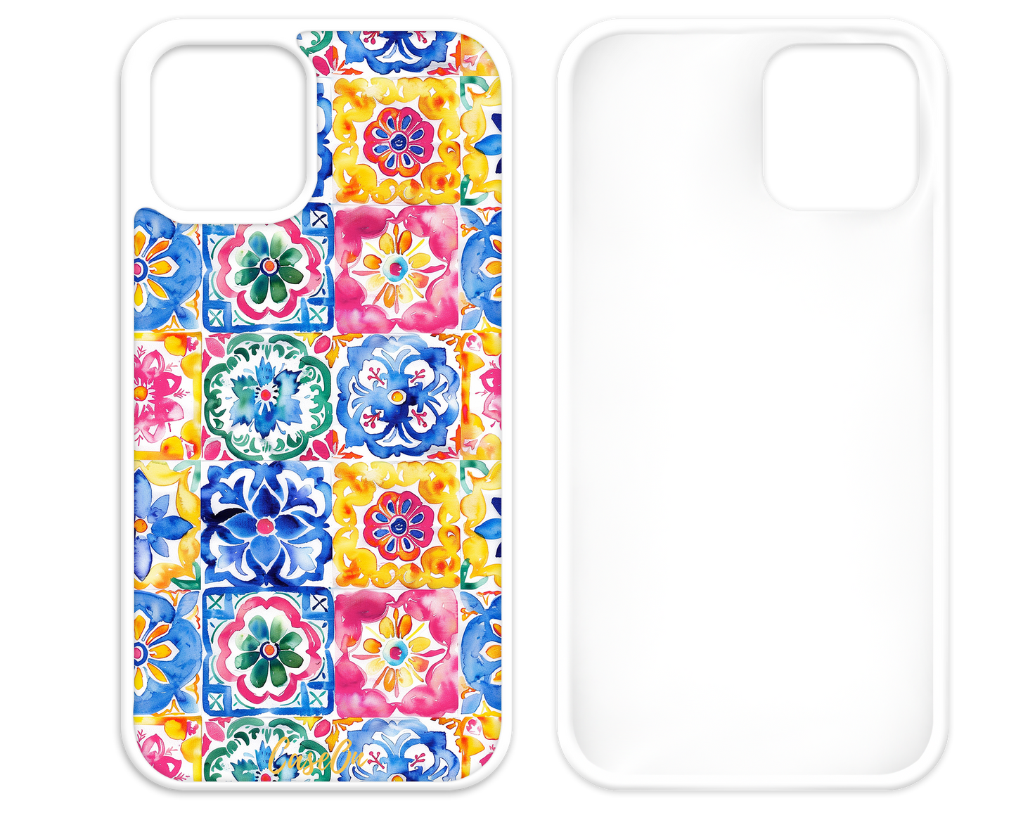 Mosaic Tiles White iPhone Case