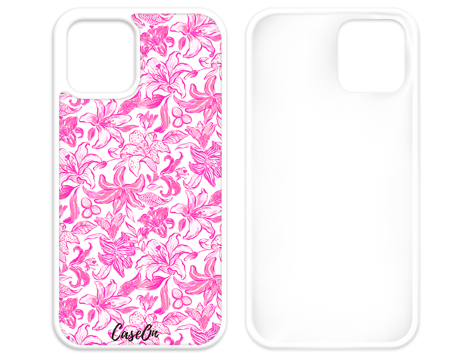 Pink Belle White iPhone Case