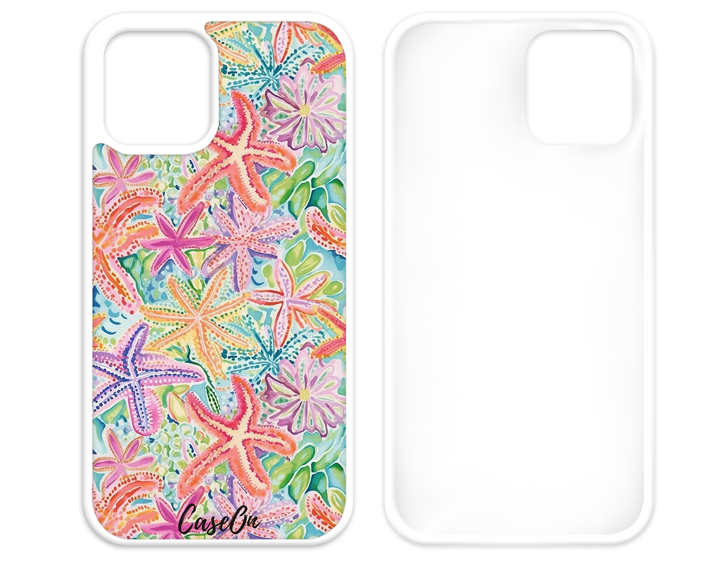 Sunny Starfish White iPhone Case