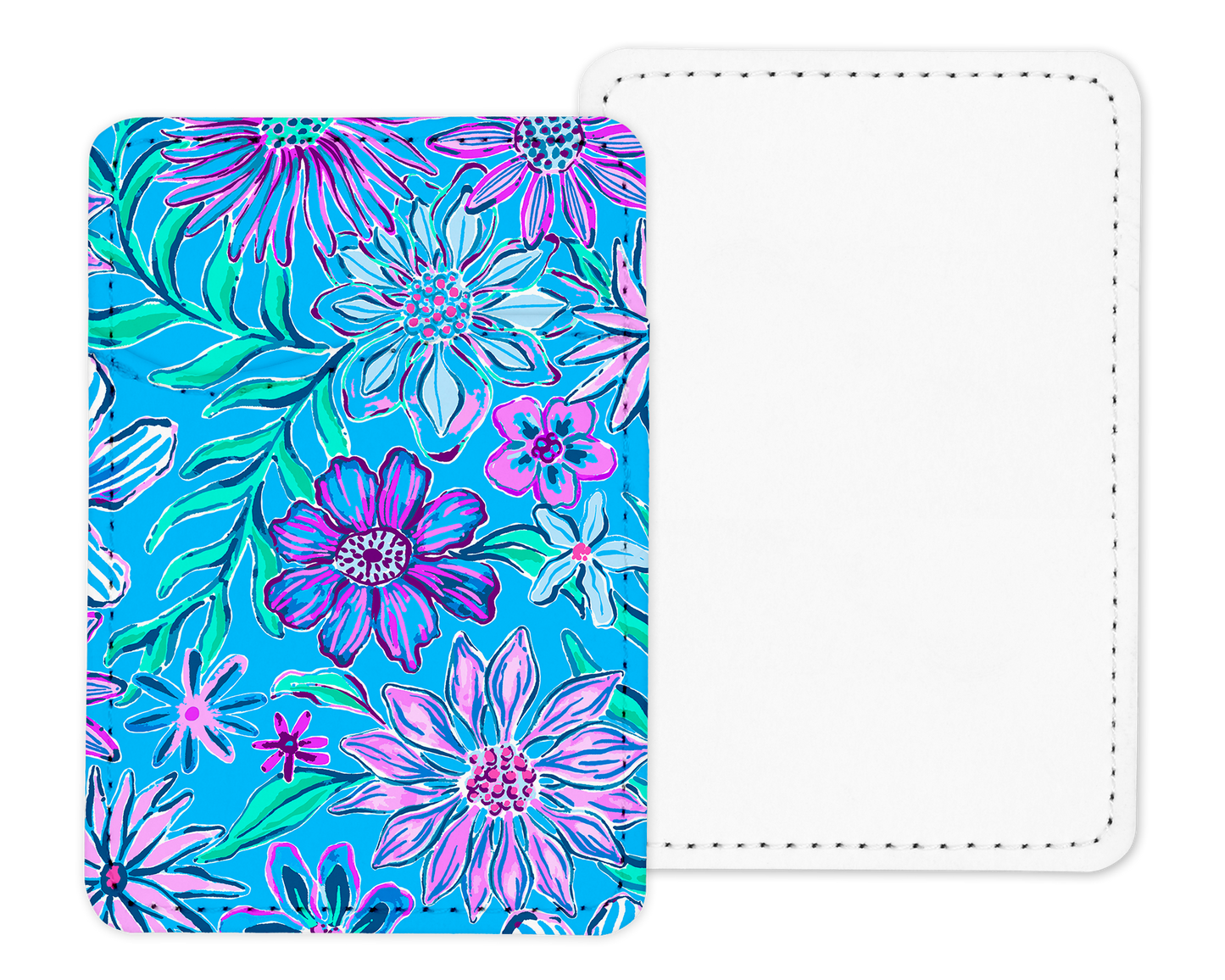 Blue Blossoms Card Holder