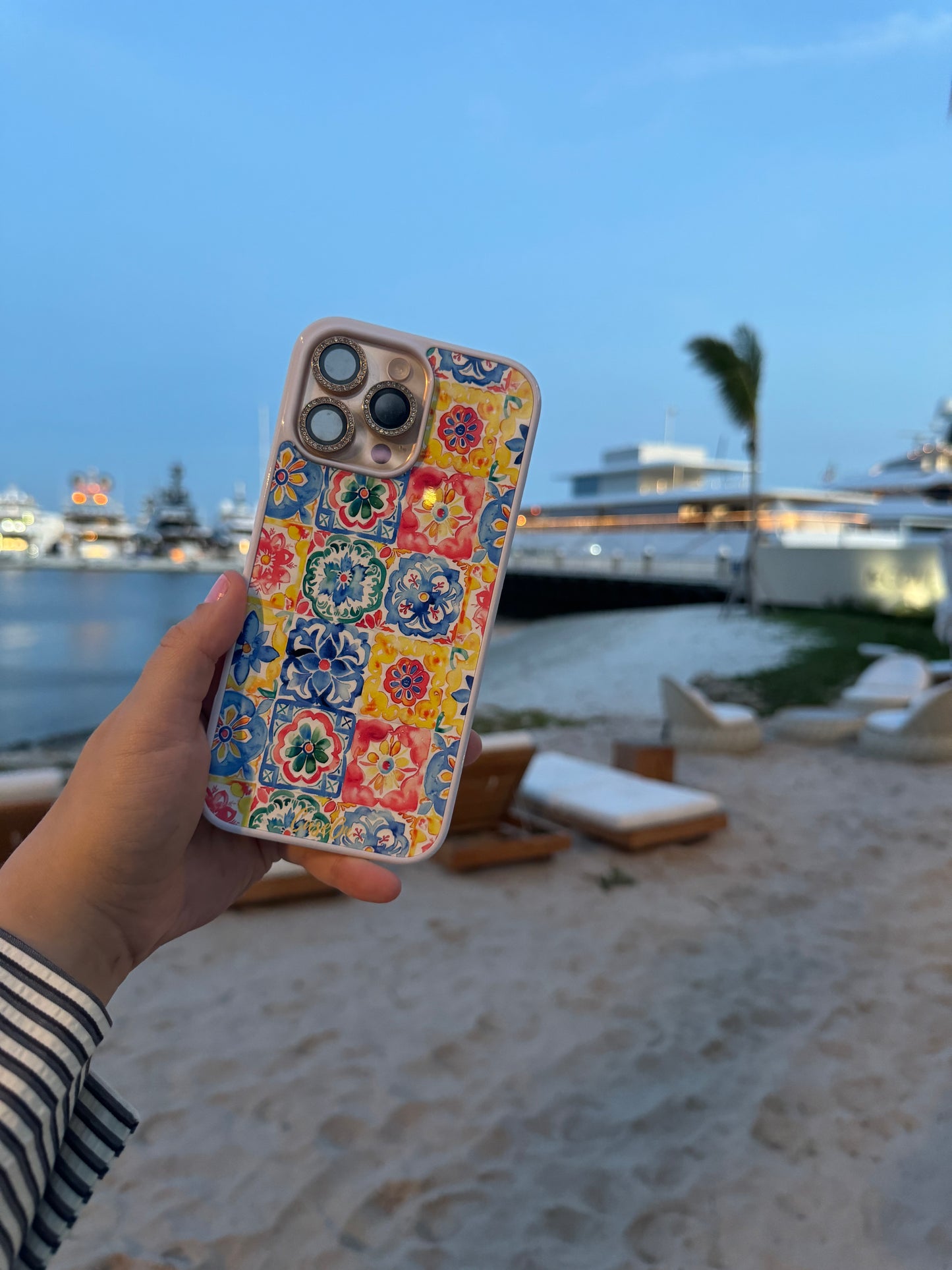 Mosaic Tiles White iPhone Case