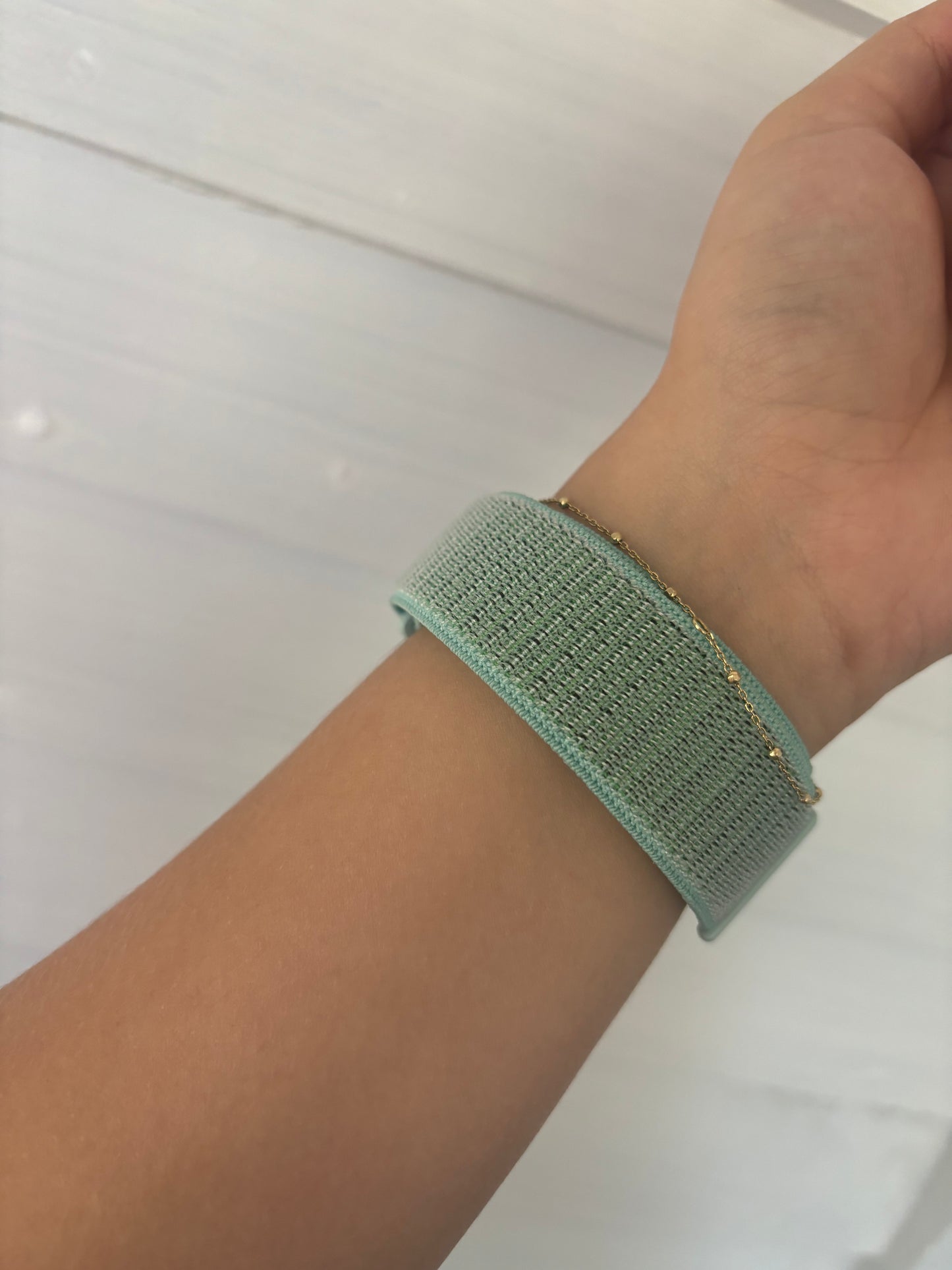 Marine Green nylon smart watch band