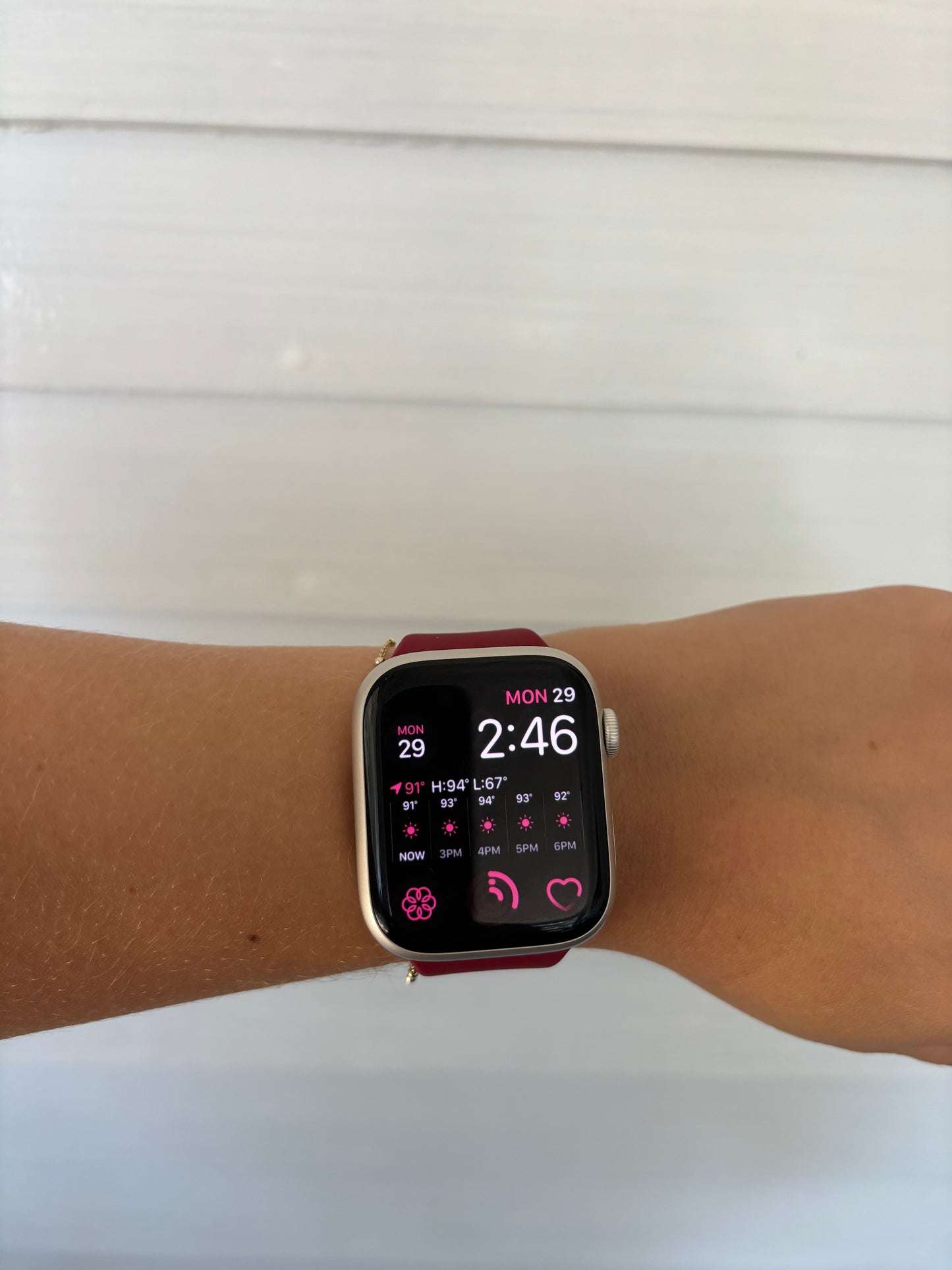 Wine Red loop Smart Watch band