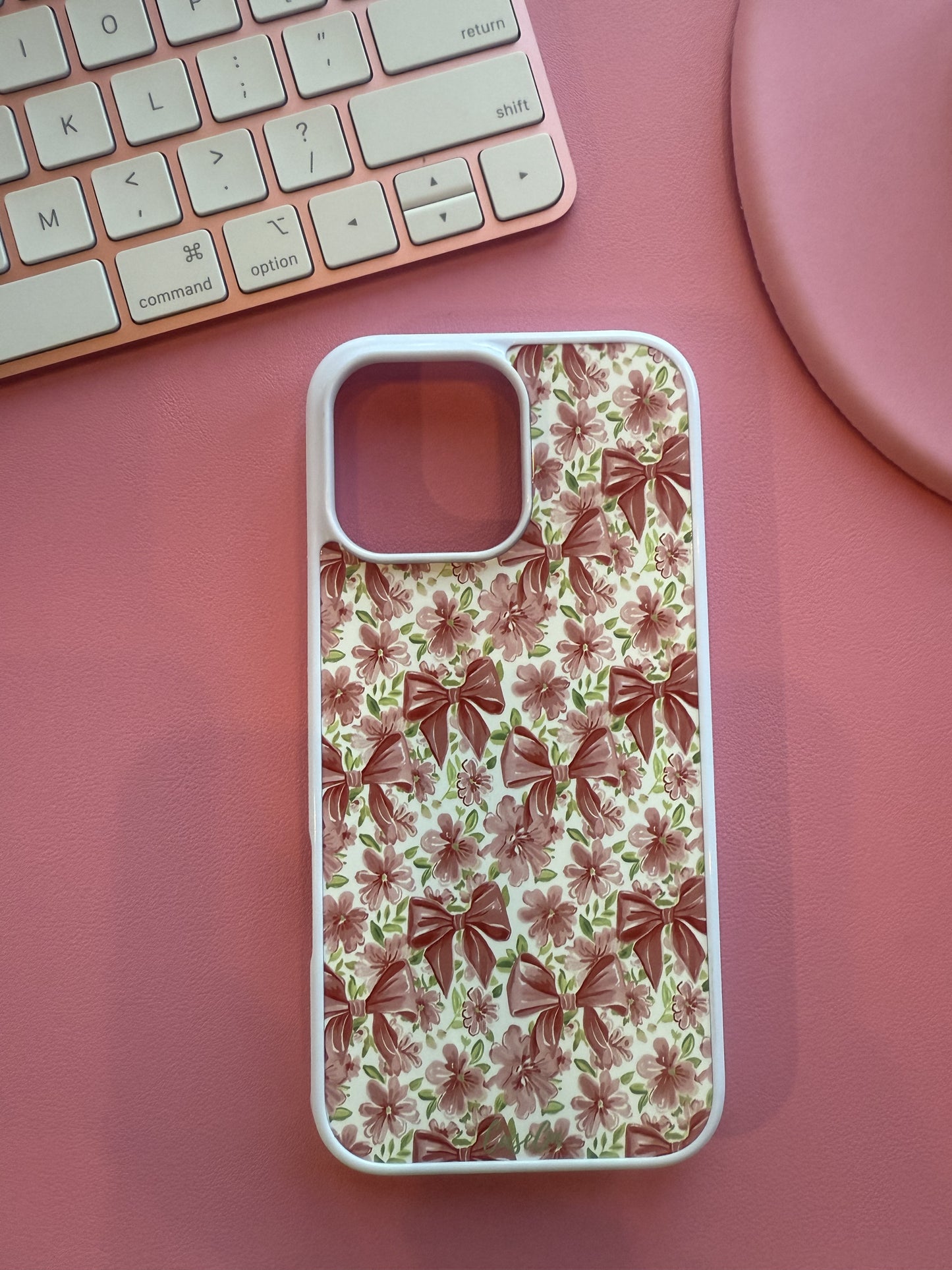 Pretty Petals White iPhone Case