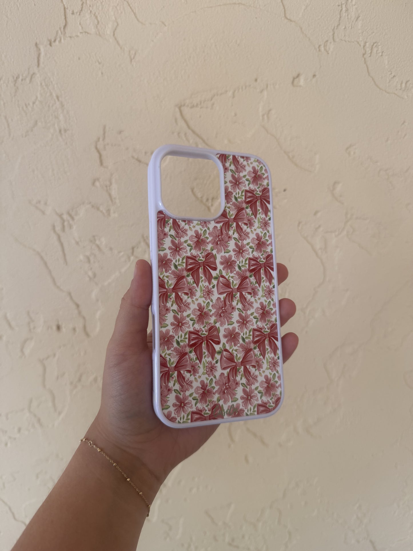 Pretty Petals White iPhone Case