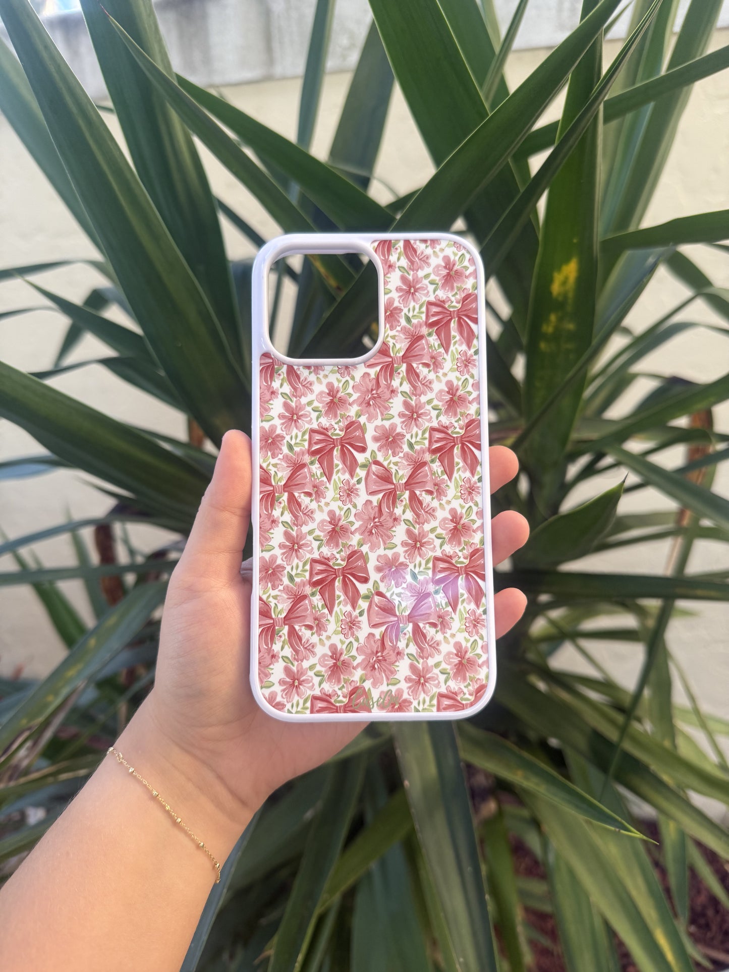 Pretty Petals White iPhone Case