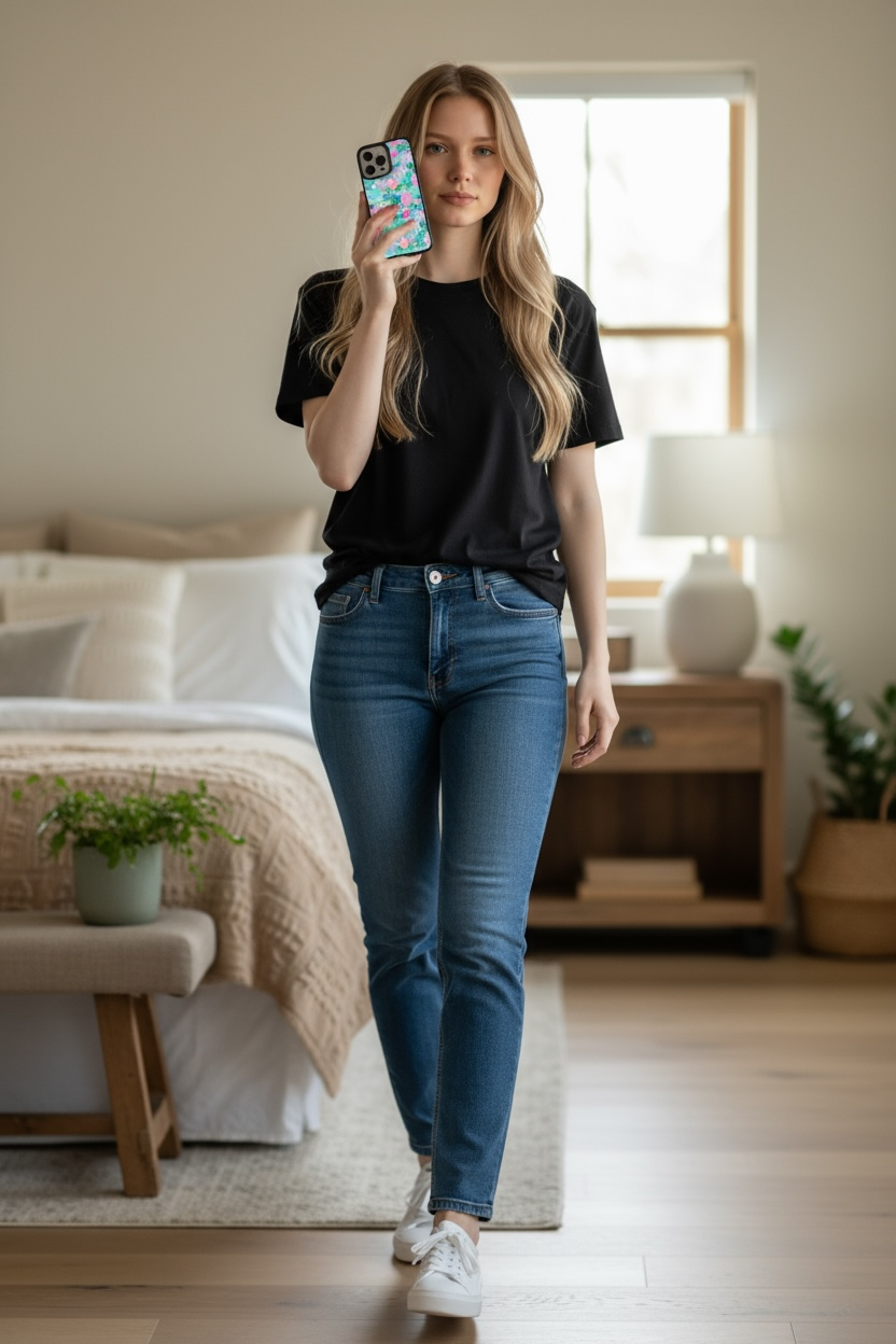 Palm Tree Lights MagSafe Phone Case