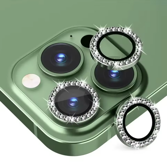 Green Bling iPhone Lens Protectors