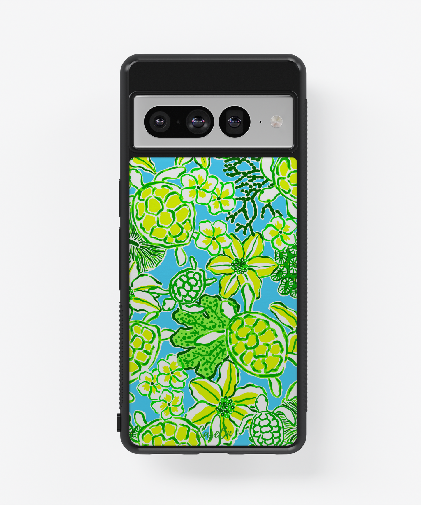 Green & Yellow Turtle Bay Google Pixel Case