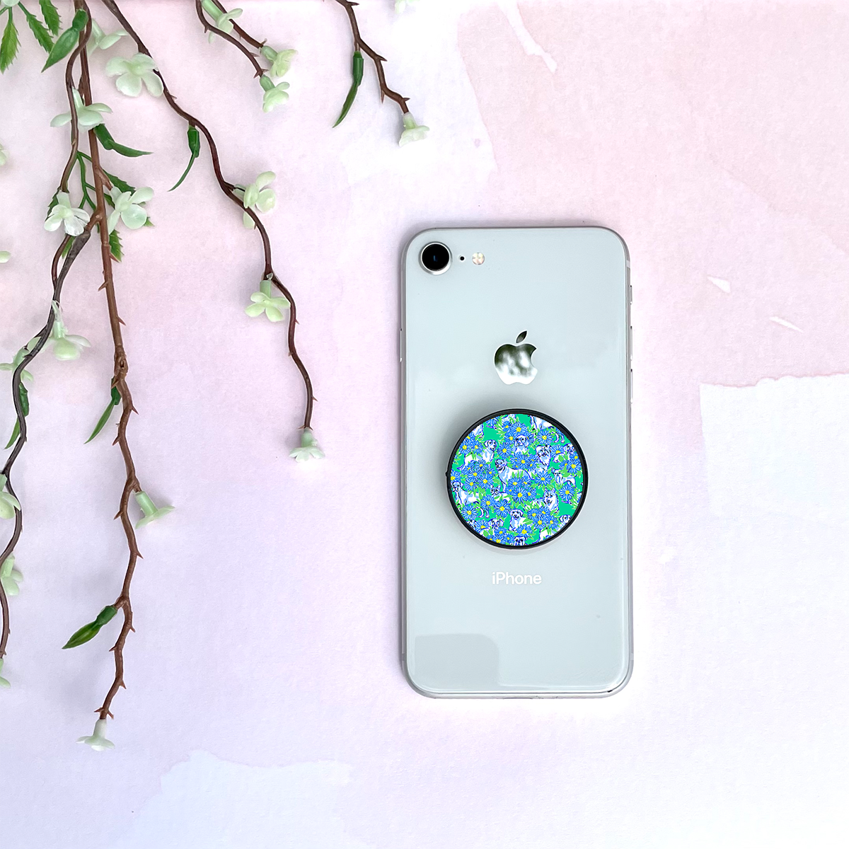 Blue Preppy Pups Grip