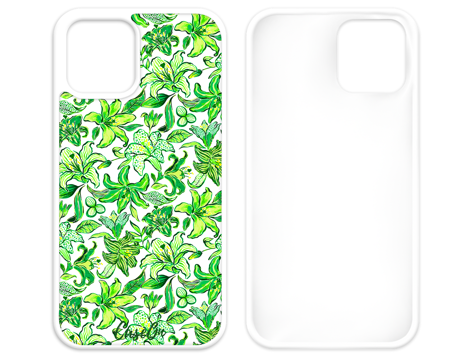 Green Belle White iPhone Case
