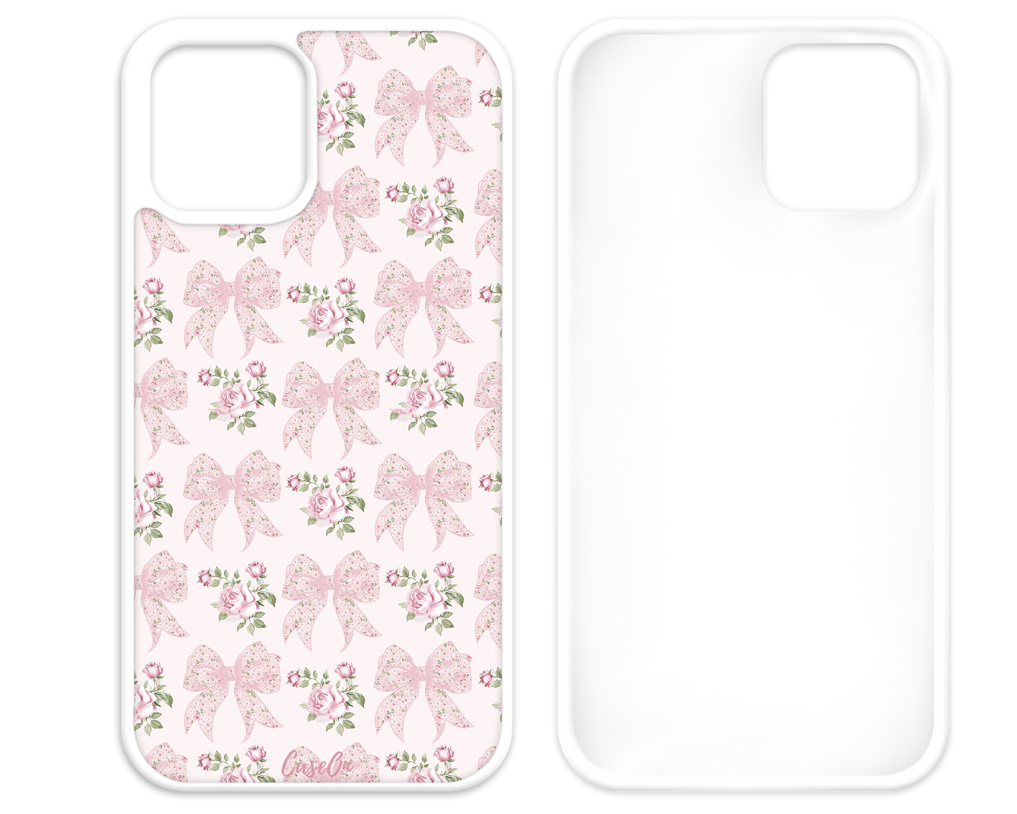 Charming Bows White iPhone Case
