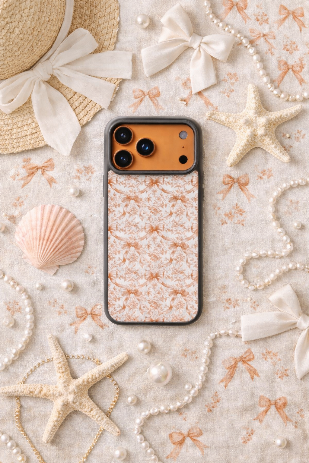 Terracotta Bows MagSafe Phone Case