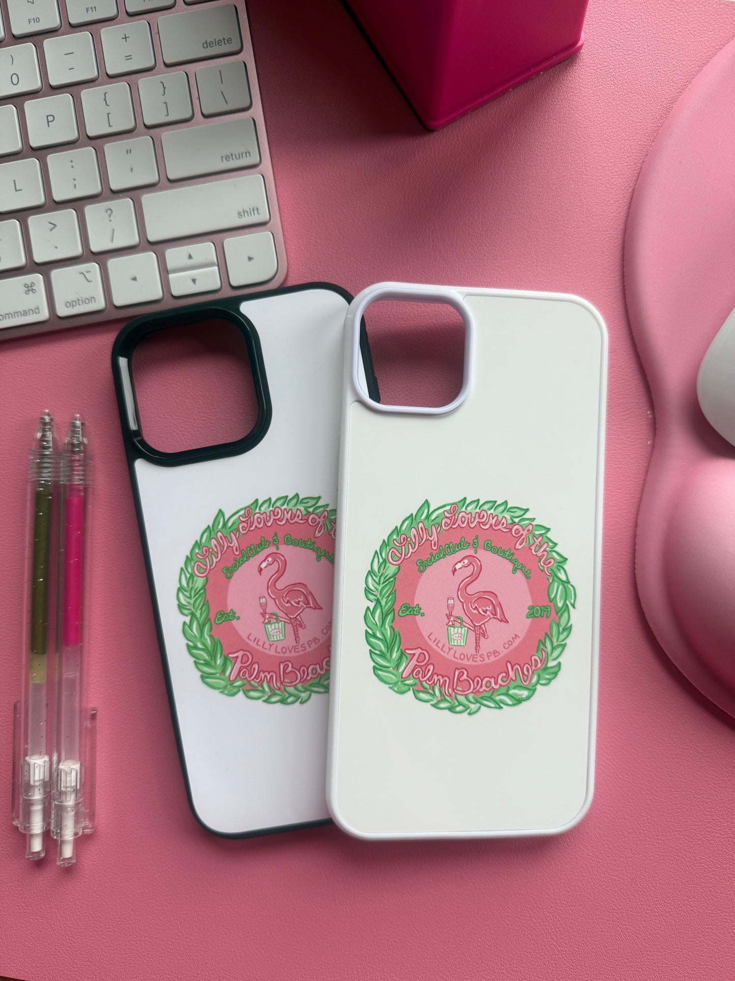 Lilly Lovers of the Palm Beaches White iPhone Case