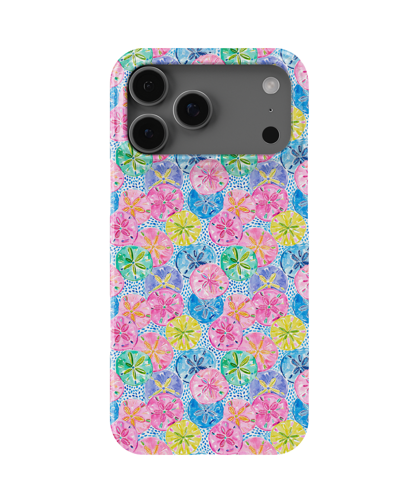 Sand Dollar Cove Floral Sand Dollar MagSafe iPhone Case | Colorful Coastal Beach Phone Case