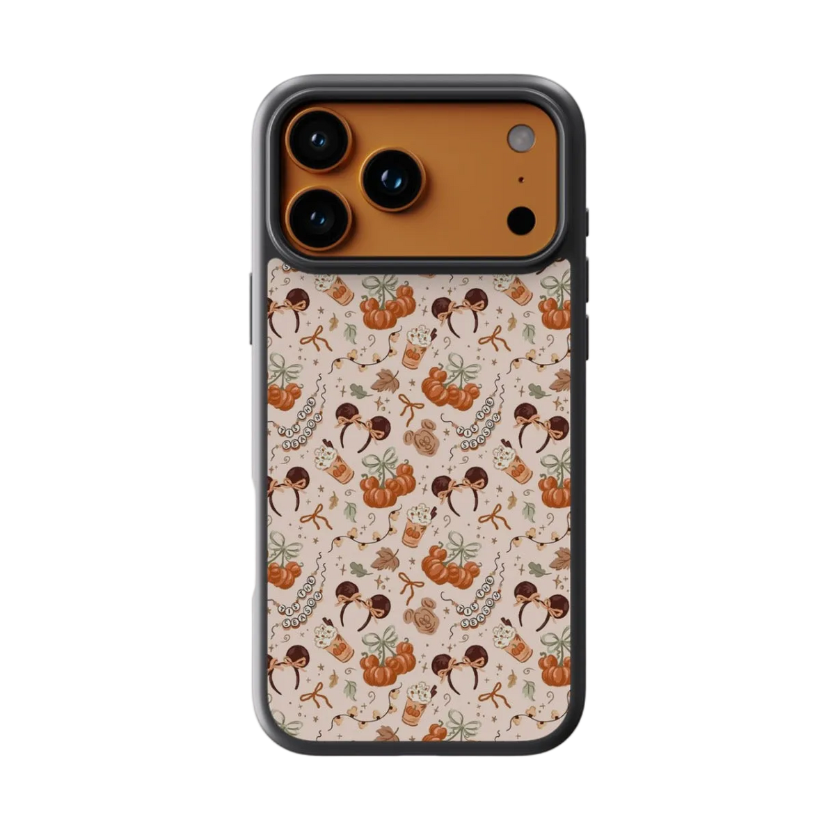 Autumn Magic iPhone Case | Cute Fall MagSafe Phone Case | Pumpkin & Bow Autumn iPhone Case | Preppy Fall Phone Case