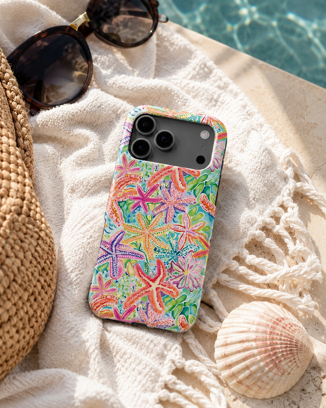 Sunny Starfish Luxe MagSafe iPhone Case