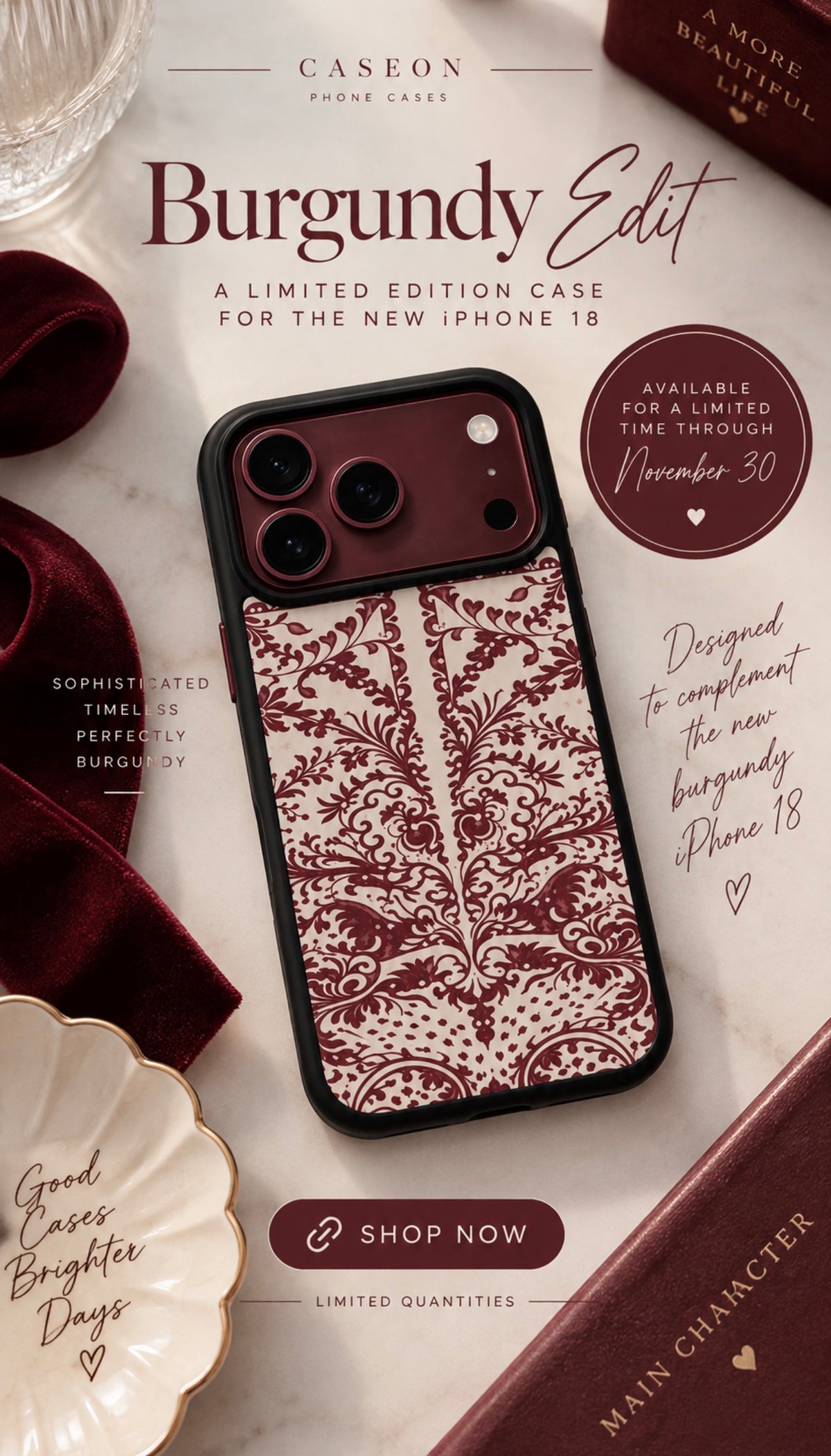 The Burgundy Edit MagSafe Phone Case