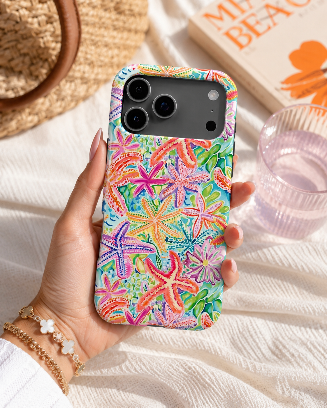 Sunny Starfish Luxe MagSafe iPhone Case