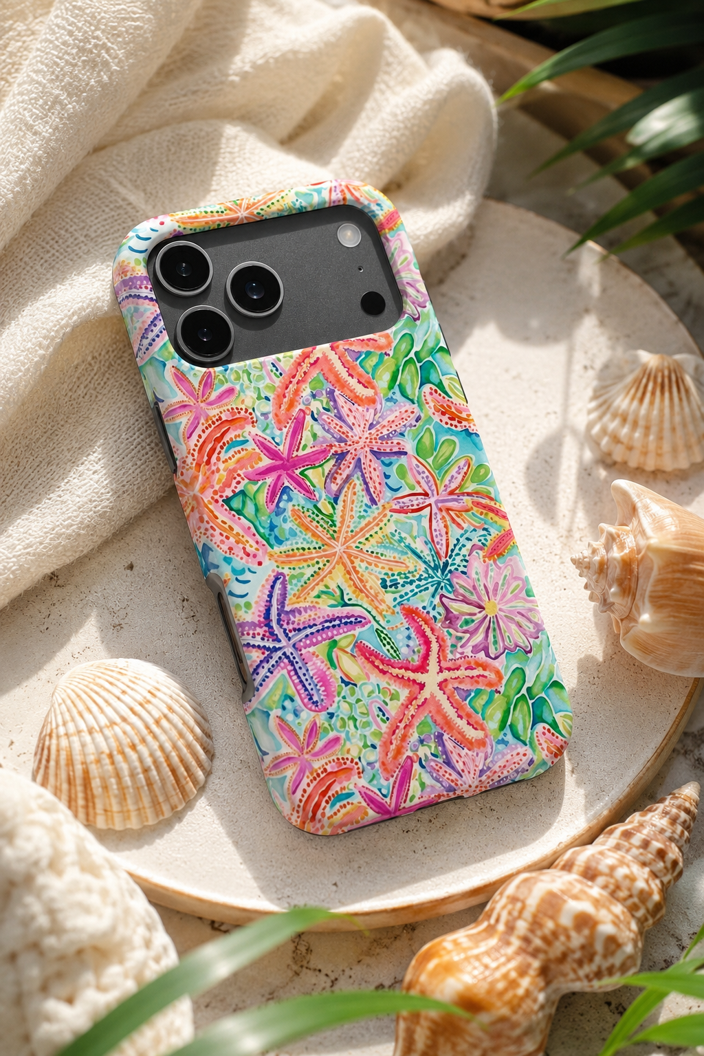 Sunny Starfish Luxe MagSafe iPhone Case