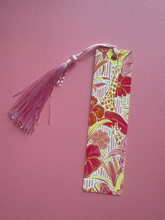 Preppy Giraffe Bookmark