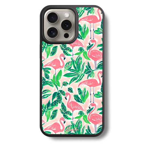 Flamingo Retreat MagSafe Case