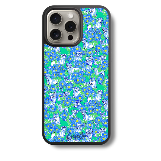 Blue Preppy Pups MagSafe Case