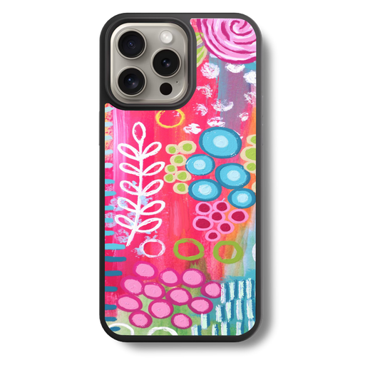 Abstract Floral MagSafe iPhone Case