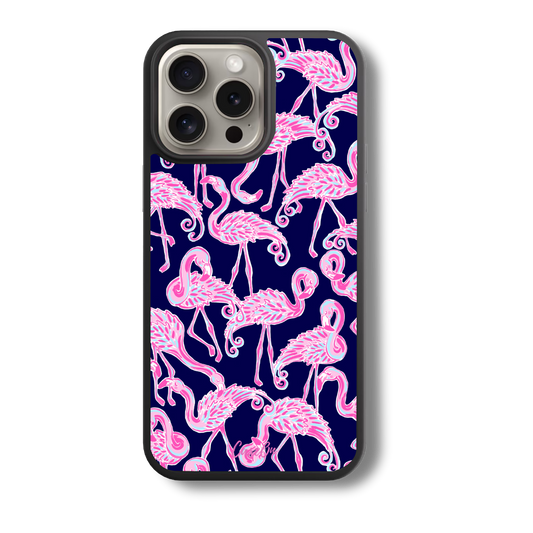 Chic Flamingos MagSafe iPhone Case