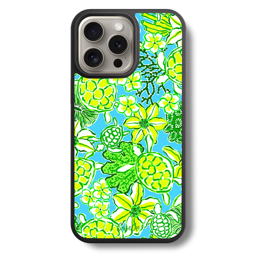 Green & Yellow Turtle Bay MagSafe iPhone Case