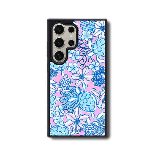 Purple & Blue Turtle Bay Samsung Case