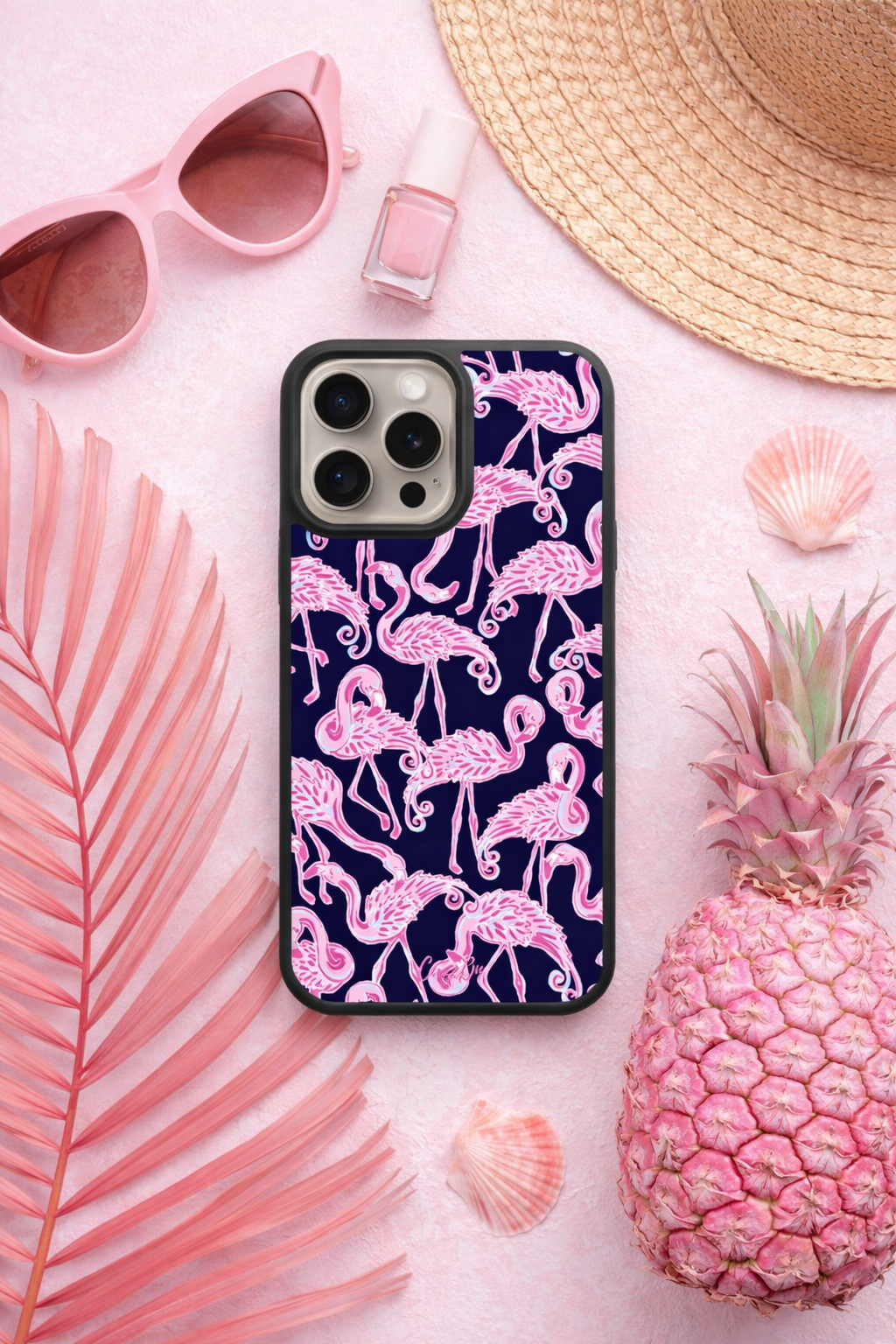 Chic Flamingos MagSafe iPhone Case