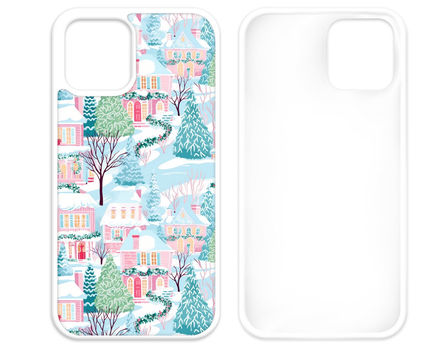 Christmas Town White iPhone Case