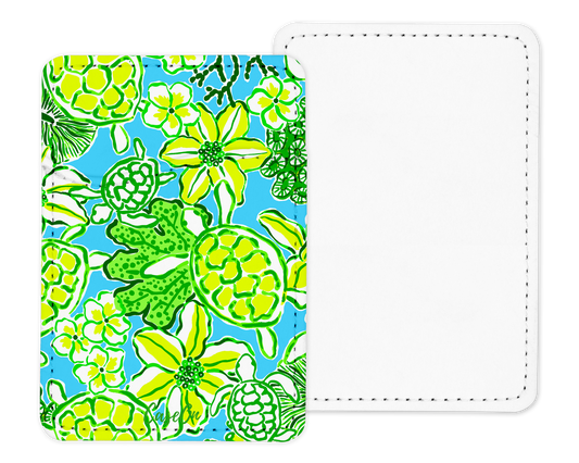 Green & Yellow Turtle Bay Card Holder –  MagSafe & Adhesive Options