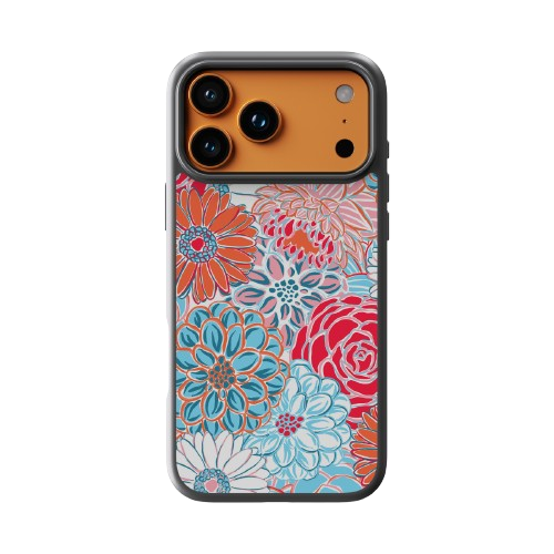 Blue and Orange Tropics MagSafe Case