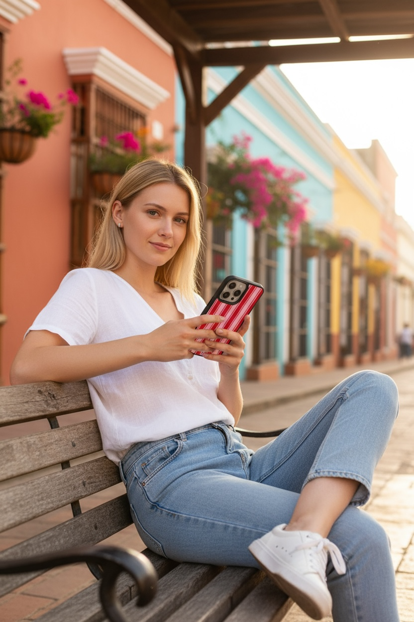 Peppermint Twist MagSafe Phone Case
