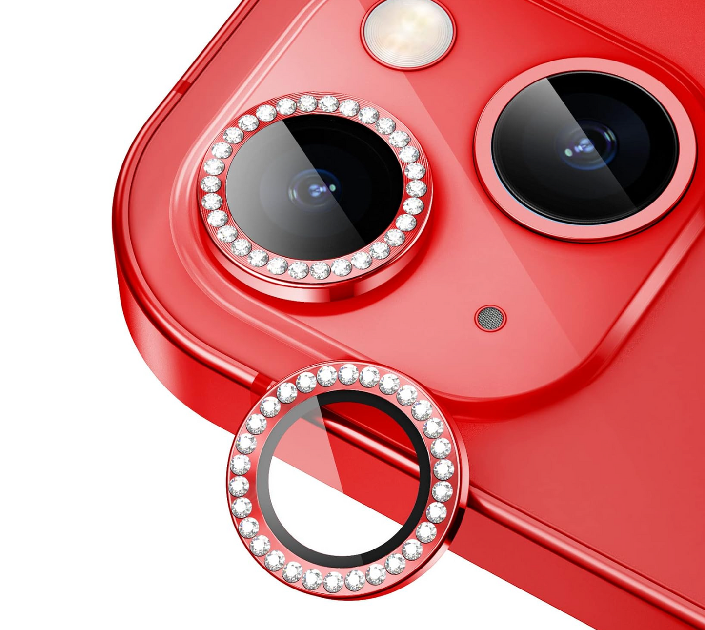 Red Bling iPhone Lens Protectors