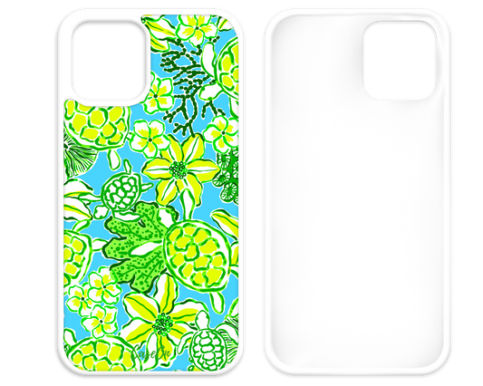 Green & Yellow Turtle Bay White iPhone Case