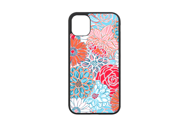 Blue and Orange Tropics iPhone Case