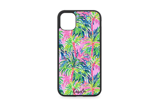 Pink Palms iPhone Phone Case