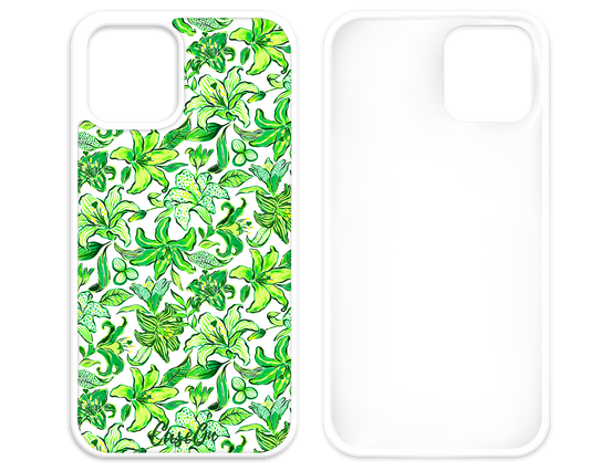 Green Belle White iPhone Case