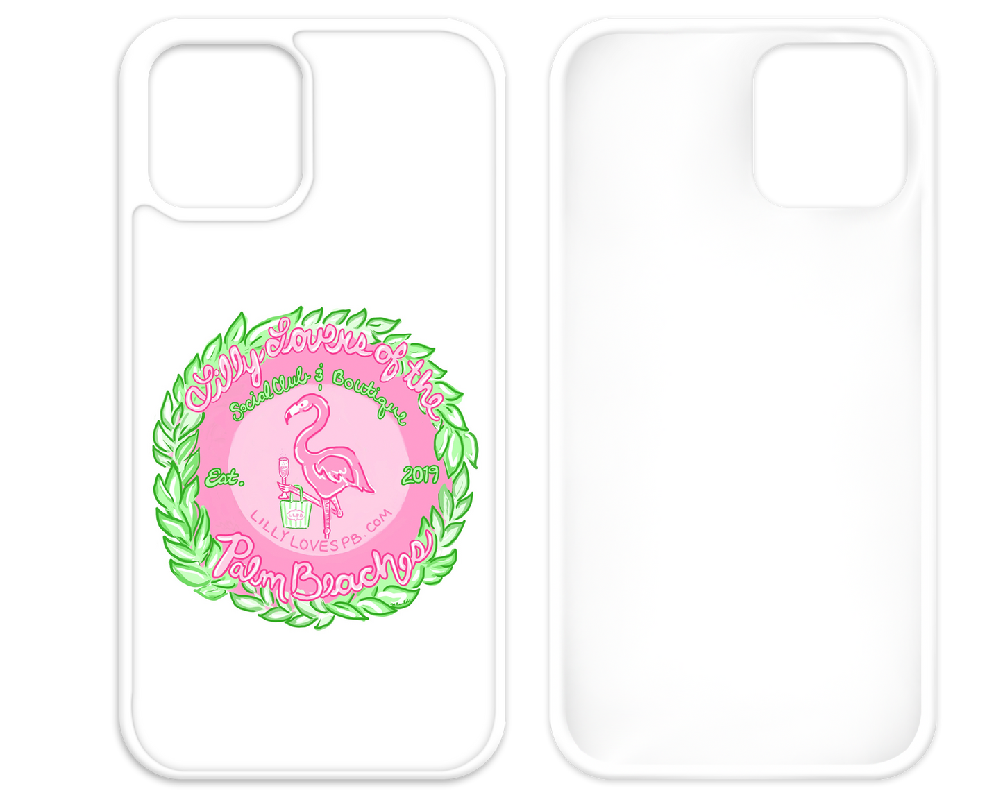 Lilly Lovers of the Palm Beaches White iPhone Case