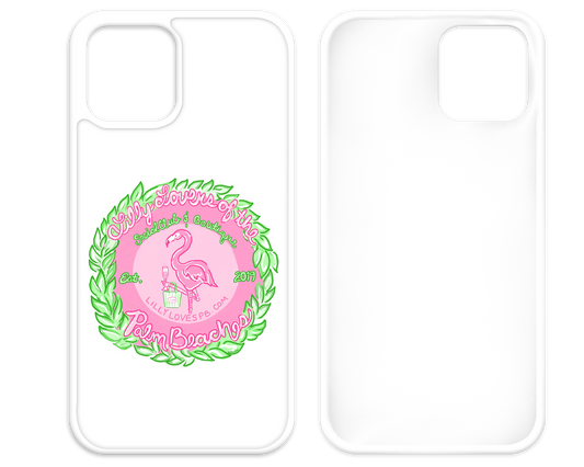 Lilly Lovers of the Palm Beaches White iPhone Case