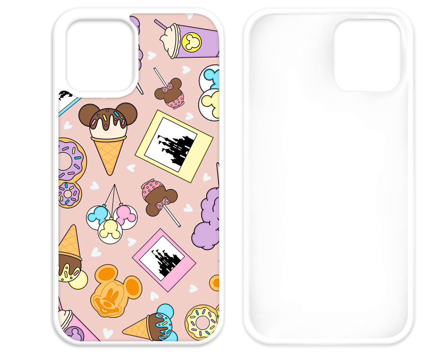 Whimsical Deserts White iPhone Case