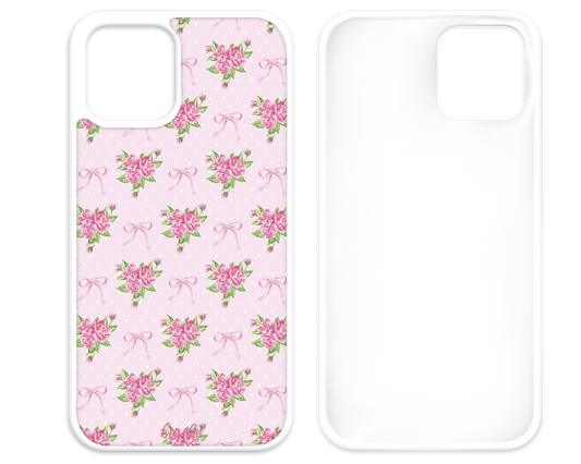 Blushing Bouquet White iPhone Case