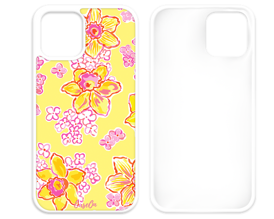 Sunny Blossoms White iPhone Case