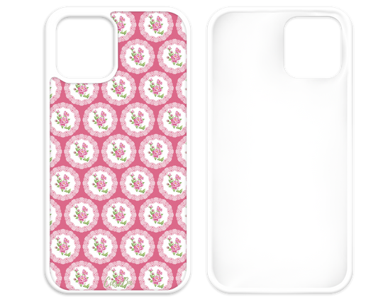 Blush Medallion White iPhone Case